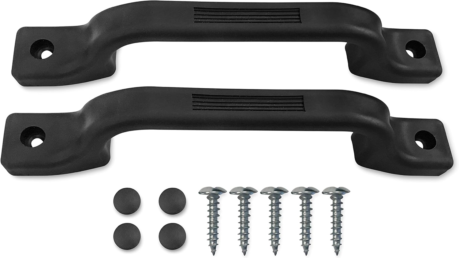 Camp'N RV Grab Handle - Black Sturdy 2-Pack Plastic Handles with Mounting Hardware, Ideal RV Handrail for Campers, Adults, and Elderly Safety