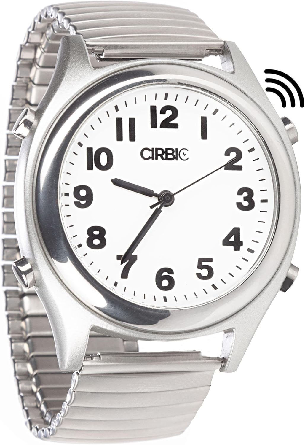 Talking Watch with Large Numbers and Expandable Strap, self-Setting for Visually impaired, Blind or Elder People