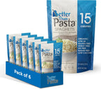 Better Than Pasta Organic Shirataki Spaghetti – USDA Organic, Zero Net Carbs, Keto & Diabetic Friendly, Gluten-Free, Low-Calorie, Plant-Based, Non-GMO, No Odor, Ready-to-Eat Konjac Noodles – 14oz (Pack of 6)