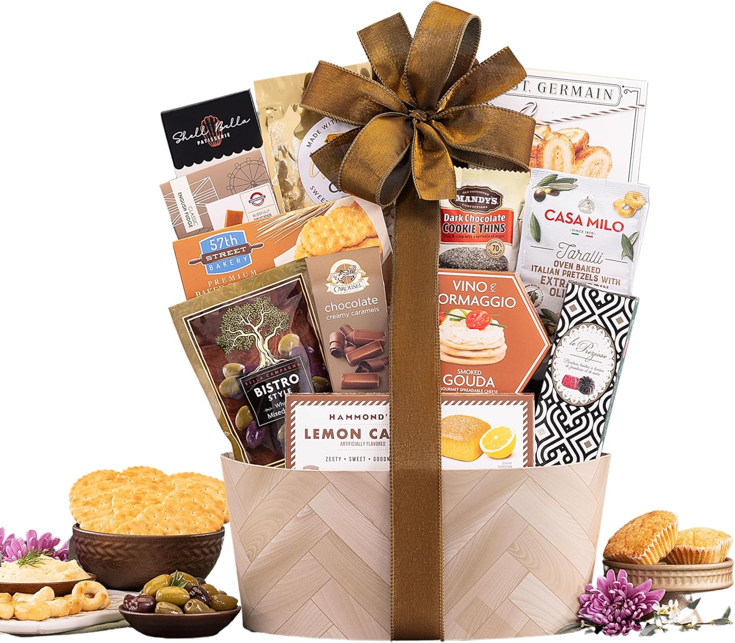 Wine Country Gift Baskets Sweet and Savory Gift Basket Gift for Women, Men, College, Appreciation, Thank You, Birthday, Corporate, Get Well, Sympathy Care, Teacher and more