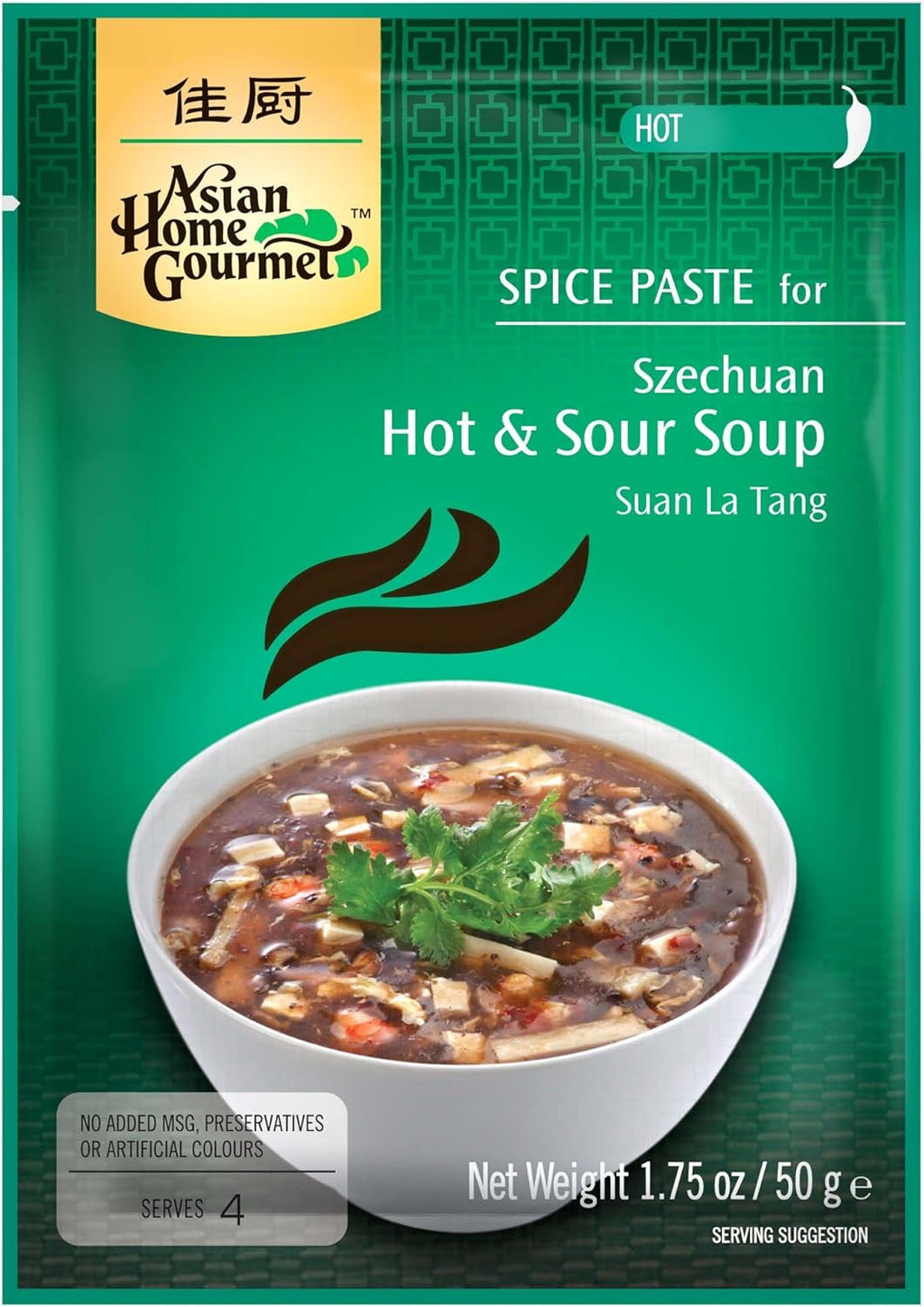 Asian Home Gourmet Szechuan Hot and Sour Soup Suan La Tang, 1.75-Ounce Boxes (Pack of 12)