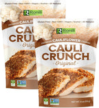 Cauli Crunch | Original Gluten Free Cauliflower Bread Crumbs – Bread-Free Breadcrumbs, Certified Gluten Free + NON-GMO, Vegan, Kosher Bread Crumbs, All Natural, 2-PACK (Original)
