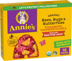 Annie's Organic Bees, Bugs, and Butterflies Fruit Flavored Snacks, 10 Pouches, 7 oz
