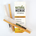 (2Pack) Miswak Sticks for Teeth, Natural Toothbrush, No Toothpaste Needed, Miswak Toothbrush Stick also known as Siwak Chew Sticks for Humans, Meswak