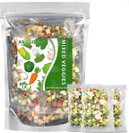 Ramen Toppings Vegetable Mix, Small Size 0.5 oz Bags (16-Pack), 12 Ingredient Dried Veggie Blend with Goji, Cabbage, Corn & Shitake etc, Non-GMO, Low Sodium for Ramen, Instant Noodles, Soup Garnish & Travel