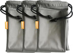 3 Pack Respirator Mask Drawstring Bag High-Density Waterproof Material Respirator Storage Bag