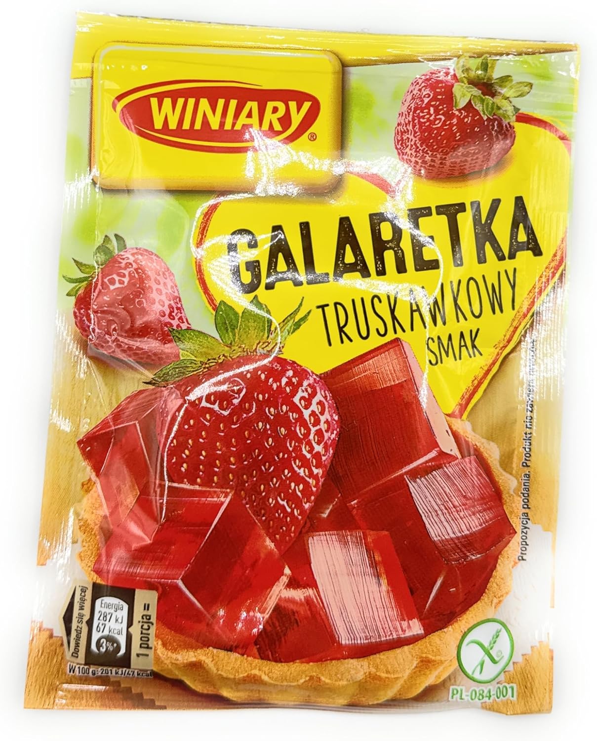 Winiary Galaretka o Smaku Truskawkowym Strawberry Jelly Mix (5-Pack)