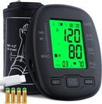Blood Pressure Monitor Upper Arm Blood Pressure Monitors for Home Use with Adjustable Bp Cuff 8.7"-16.5", Backlit Screen, 2x99 Memory, Voice Broadcast and Battery Bp Machine, Easy to Use
