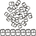 Framendino, 20 Pack Metal Single Prong Pin Shoes Buckles Roller Buckle Hardware Pin Buckle for Shoes Bag Leather Belt