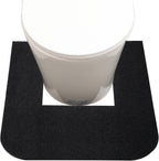Nuanchu 4 Pieces Commode Mats for Odor Eliminating Urinal Pee Pads Toilet Floor Mat Urine for Bathroom Restroom Floor, Black Gray