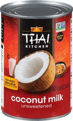Thai Kitchen Gluten Free Unsweetened Coconut Milk, 13.66 fl oz (Pack of 6)