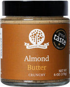 Nutural World - Crunchy Almond Nut Butter 6 Oz (170g) Great Taste Award Winner - 100% Pure Single Ingredient