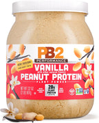 PB2 Performance Peanut Plant Based Vegan Protein Powder | 20g Complete Protein, No Added Sugar, Prebiotic Fiber | Dairy Free, Certified Vegan, Non-GMO, Gluten Free [Peanut w/Madagascar Vanilla, 2LB]
