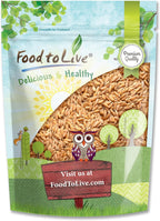 Food to Live Spelt Berries, 1 Pound – A Nutritious Ancient Grain for Healthy Cooking, Baking, or Snacking. Rich in Fiber, Protein, and Iron. Made in USA. Order Whole Hulled Wheat Seeds in Bulk!