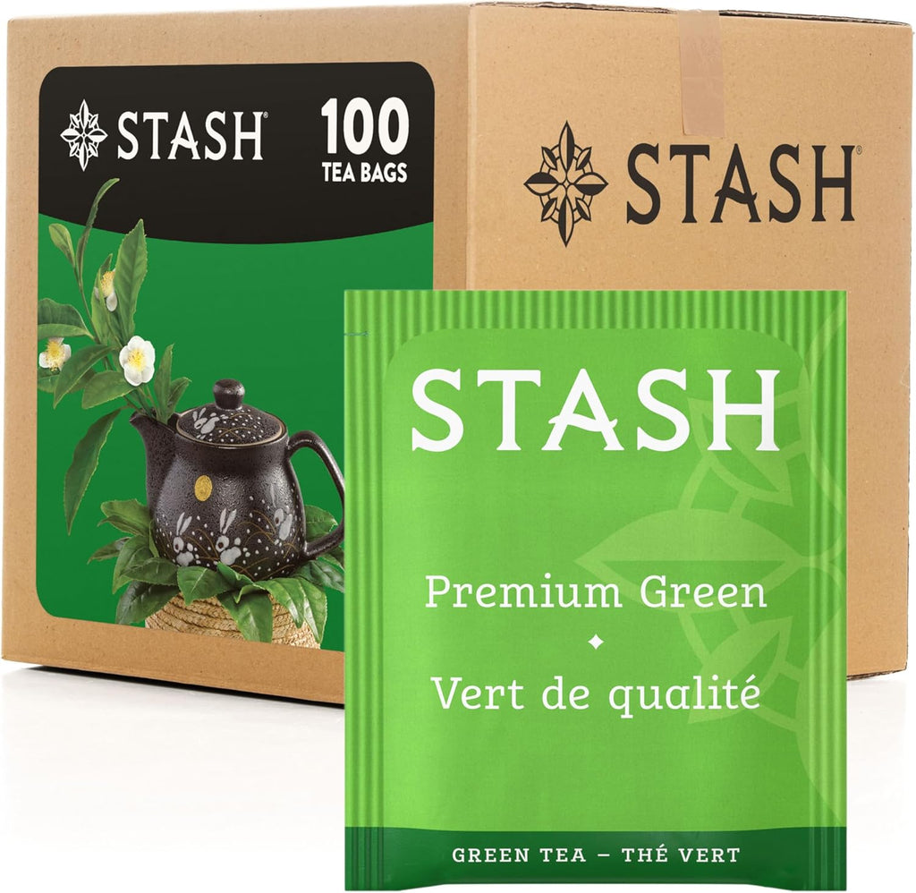 Stash Tea Premium Green Tea, Box of 100 Tea Bags