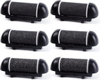 6 PCS Replacement Roller Head for Electric Callus Remover - Feet Pedicure Kit Refill Rollers - Extra Coarse, Regular Coarse, Fine