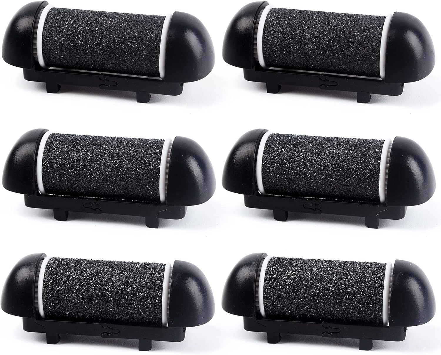 6 PCS Replacement Roller Head for Electric Callus Remover - Feet Pedicure Kit Refill Rollers - Extra Coarse, Regular Coarse, Fine