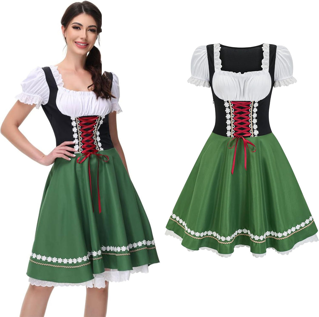 Women Oktoberfest Costume,Bavarian Dirndl Dress Women,Beer Maid Outfit