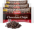 Gefen Vegan Semi Sweet Real Dark Chocolate Chips, Dairy Free 9oz (3 Pack),Nut Free, Lactose Free, Kosher, Great for Baking