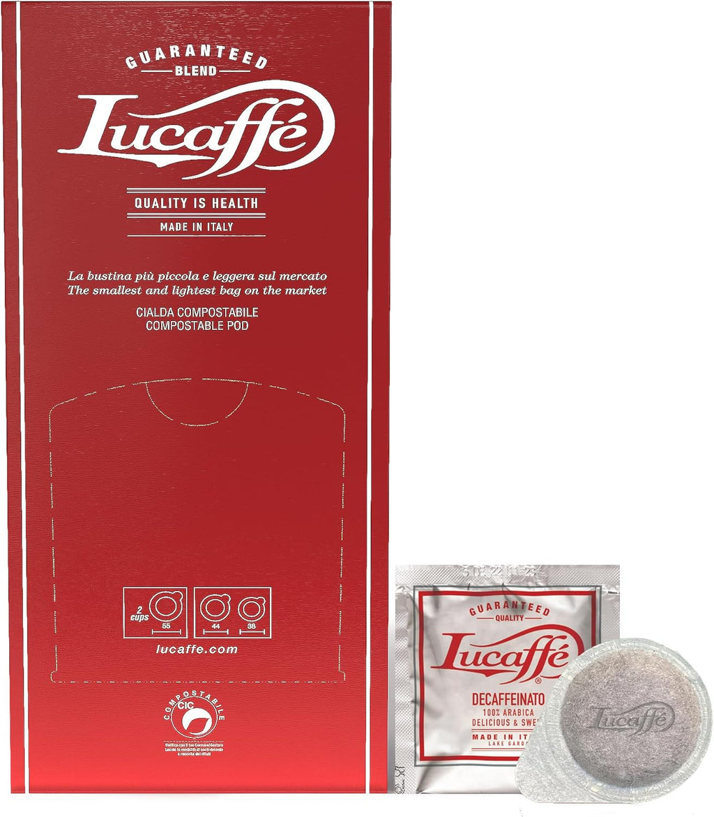 Lucaffe Decaf 100% Arabica ESE 150 Espresso Pods