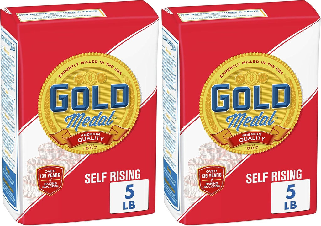 Gold Medal Premium Quality Self Rising Flour For Baking, 5 lb (Pack of 2)