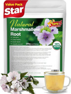 Premium Marshmallow Root Herb (8.8 oz / 250g) - High Mucilage Cut & Sifted Loose Leaf - Supports Digestive Wellness & Throat Comfort - Non-GMO & Non-Irradiated Value Pack