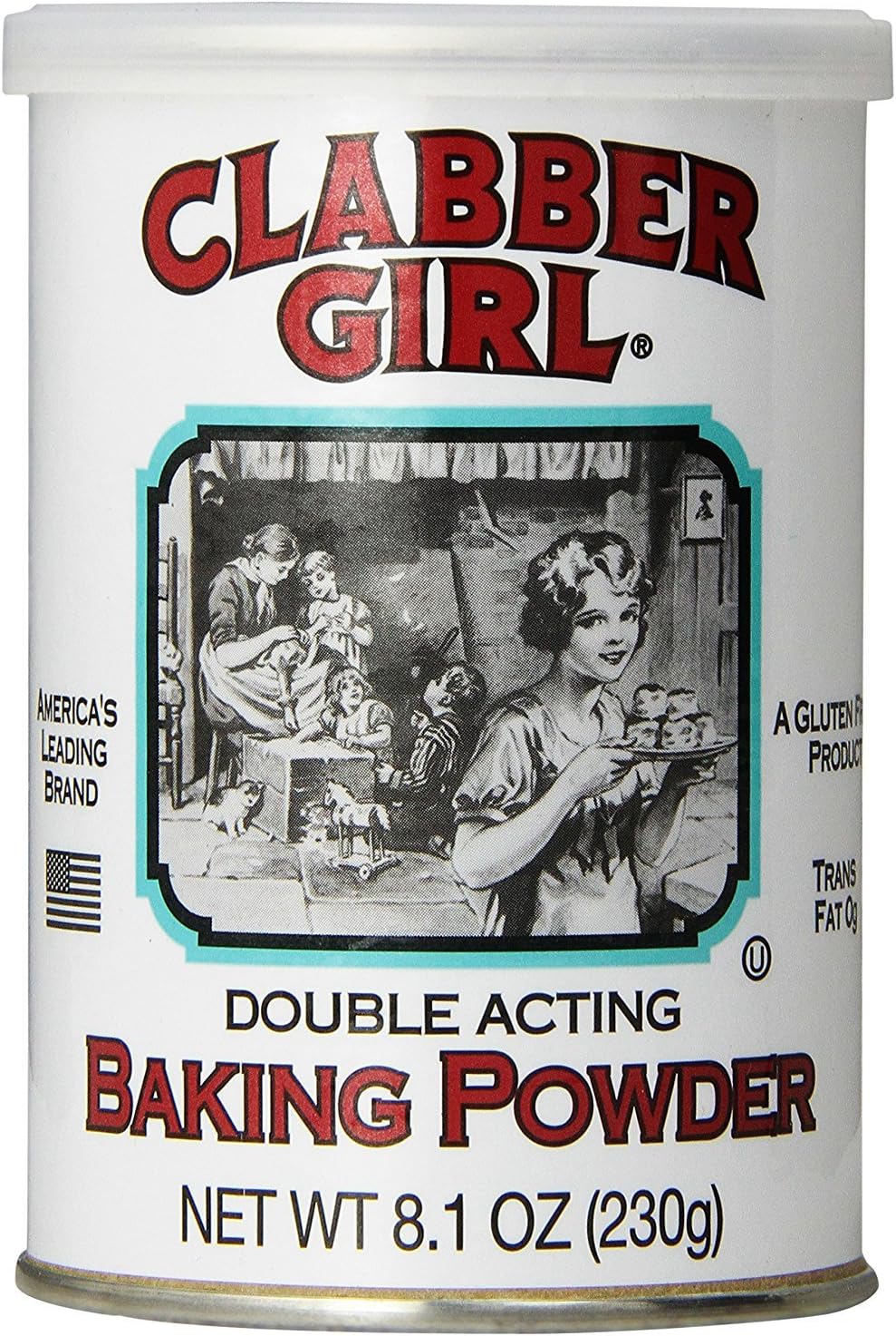 Clabber Girl Double Acting Baking Powder, 8.1 Ounce
