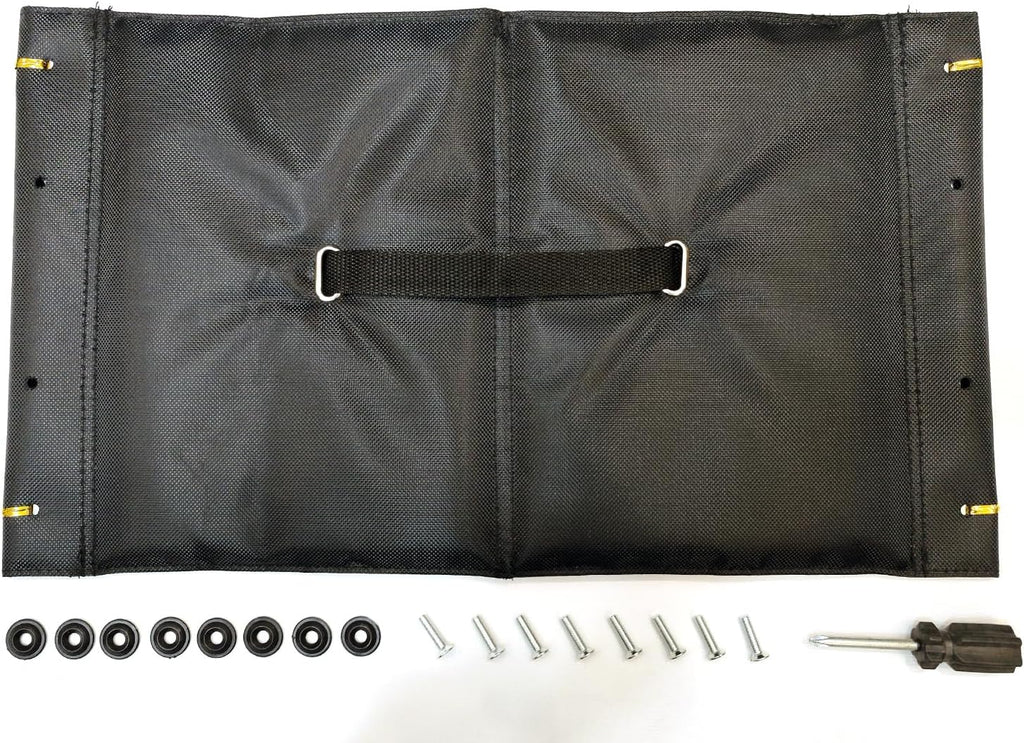 10266 Nitro rollator seat Replacement,10.5"*18",w/Hardware and Tools,(12.Seat/Hdwr 1026608,13.Folding Strap Assy 1026609.),for Standard Model and Tall Model,1Ea,Black