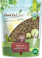 Food to Live - Organic Basil Leaves, 12 Ounces – Dried & Cut. Great for Pizzas, Pesto, Soups, Sauces, Salads and Herbal Tea. Non-GMO. Kosher. Bulk