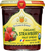 Strawberry Jam Spread USDA Organic Preserve – 12 oz / 340 g – Made in France Traditional Jam Non GMO Gluten Free