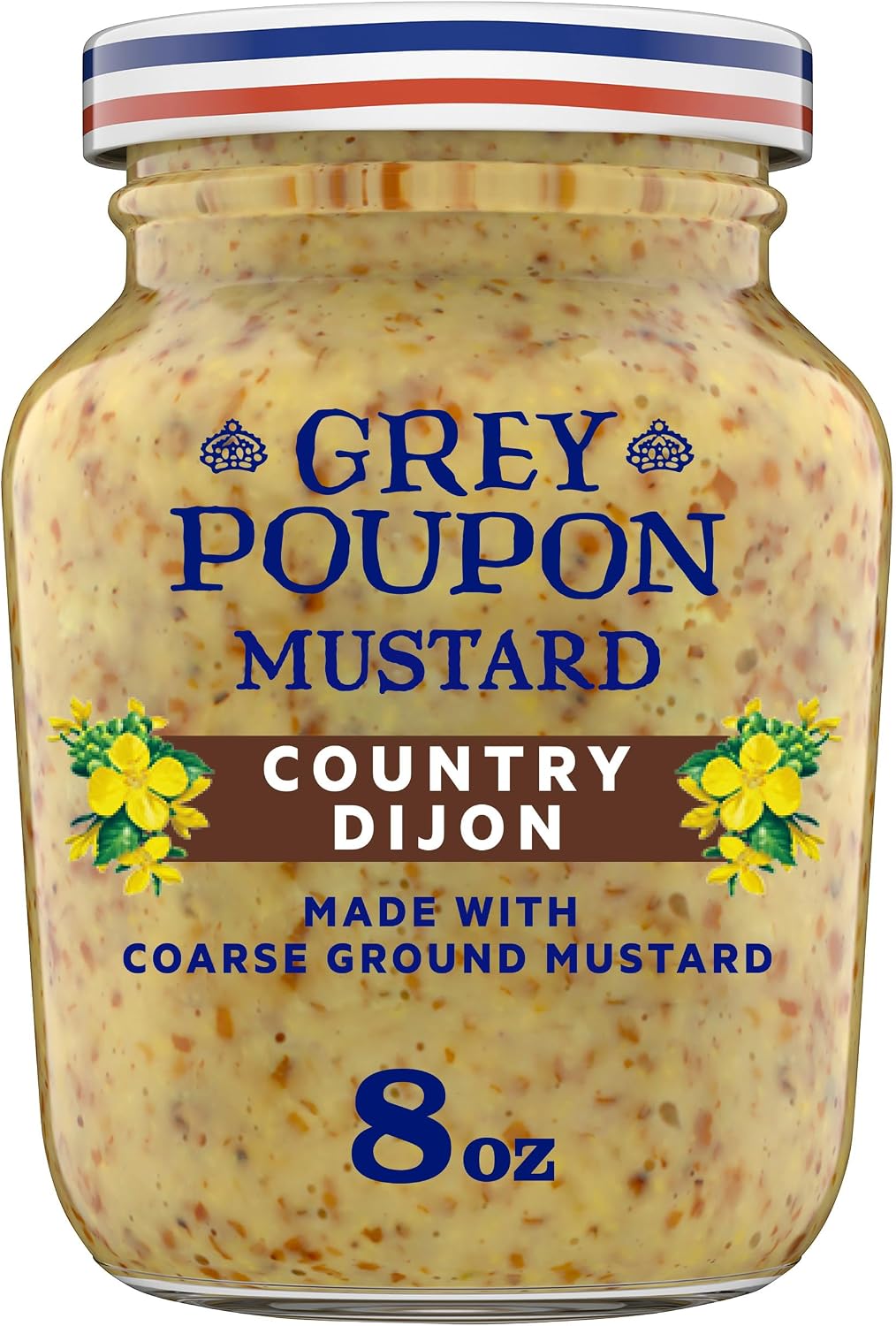 Grey Poupon Country Dijon Coarse Ground Mustard, 8 oz. Jar