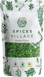 Spices Village Dried Parsley Flakes, Dry Parsley Seasonings, 1.7 Ounces, Kosher Certified, All Natural, Fresh, Gluten Free, Non GMO, Resealable Bulk Bag