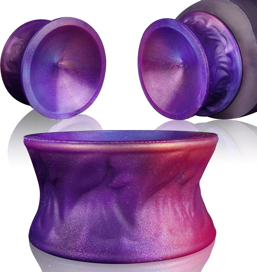 Dildo Mount Suction Cup Dildo Holder for Flat-Based Sex Toys, Silicone Double Sided Sex Machine Attachments Saddle for Monster Dildos Without Suction Cup & Grinder, Adult Toy for Women Men