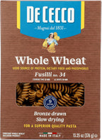 De Cecco Pasta Fusilli Whole Wheat, 13.25 oz