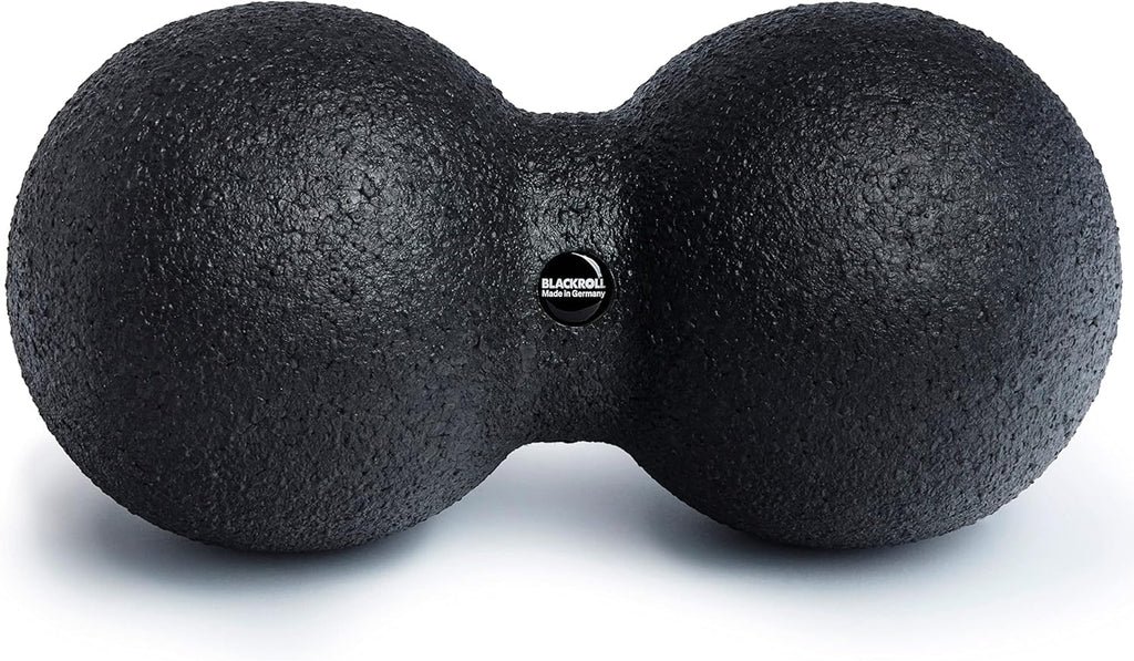 BLACKROLL - DUOBALL 12 Massage Ball, Double Lacrosse Ball Massager for Deep Tissue Massage, Trigger Point Massage Tool for Back, Spine and Shoulder, Muscle Recovery and Relief, Black