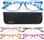 HEEYYOK 1.75 Reading Glasses Women For Small Face Readers for womens Colorful Ladies Cheaters Glasses Lightweight Comfortable Frame spring hinge 5 Pack