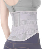 Breathable Back Brace for Women & Men - Comfortable Lower Back Pain Relief & Posture Corrector Support Belt to Relieve Pain and Improve Posture（Gray,XXX-Large）