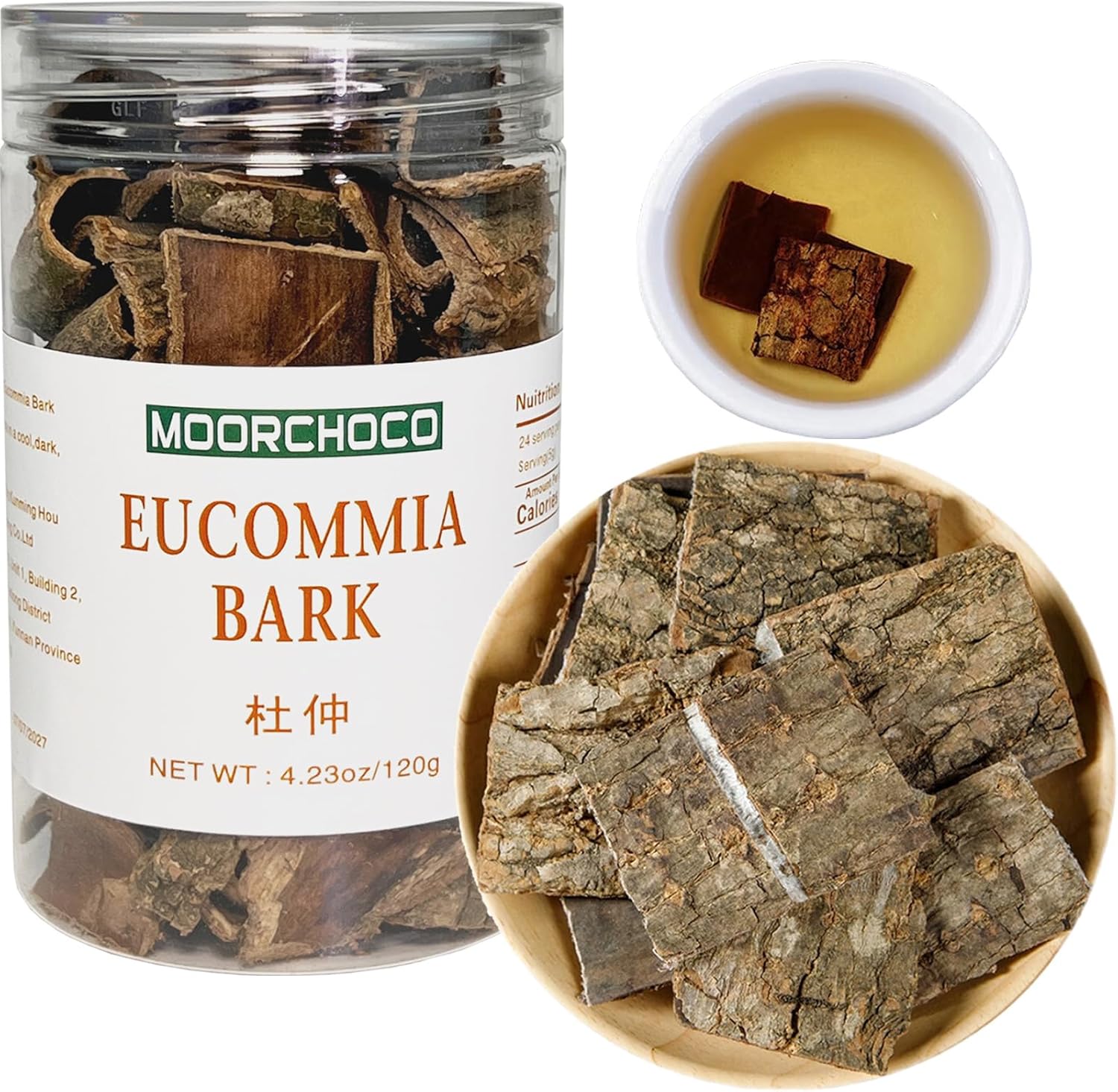 Eucommia Bark-Pure Natural Chinese Herbal Medicine-Du Zhong 4.23 oz/120g-杜仲(Eucommia Bark)