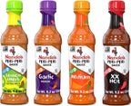 Nando's PERi PERi Artisan Hot Sauce Variety Gift Pack - Lemon & Herb, Garlic, Medium, Extra Extra Red Hot Piri Piri Sauce Set - 9.1oz Bottles - (4 Pack)