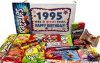 RETRO CANDY YUM ~ 1995 31st Birthday Nostalgic Candy Gift Basket Box 90s Assortment from Childhood Memories for 31 Year Old Woman or Man Born 1995 Jr
