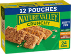 Nature Valley Crunchy Granola Bars, Variety Pack, 24 Bars, 17.88 OZ (12 Pouches)