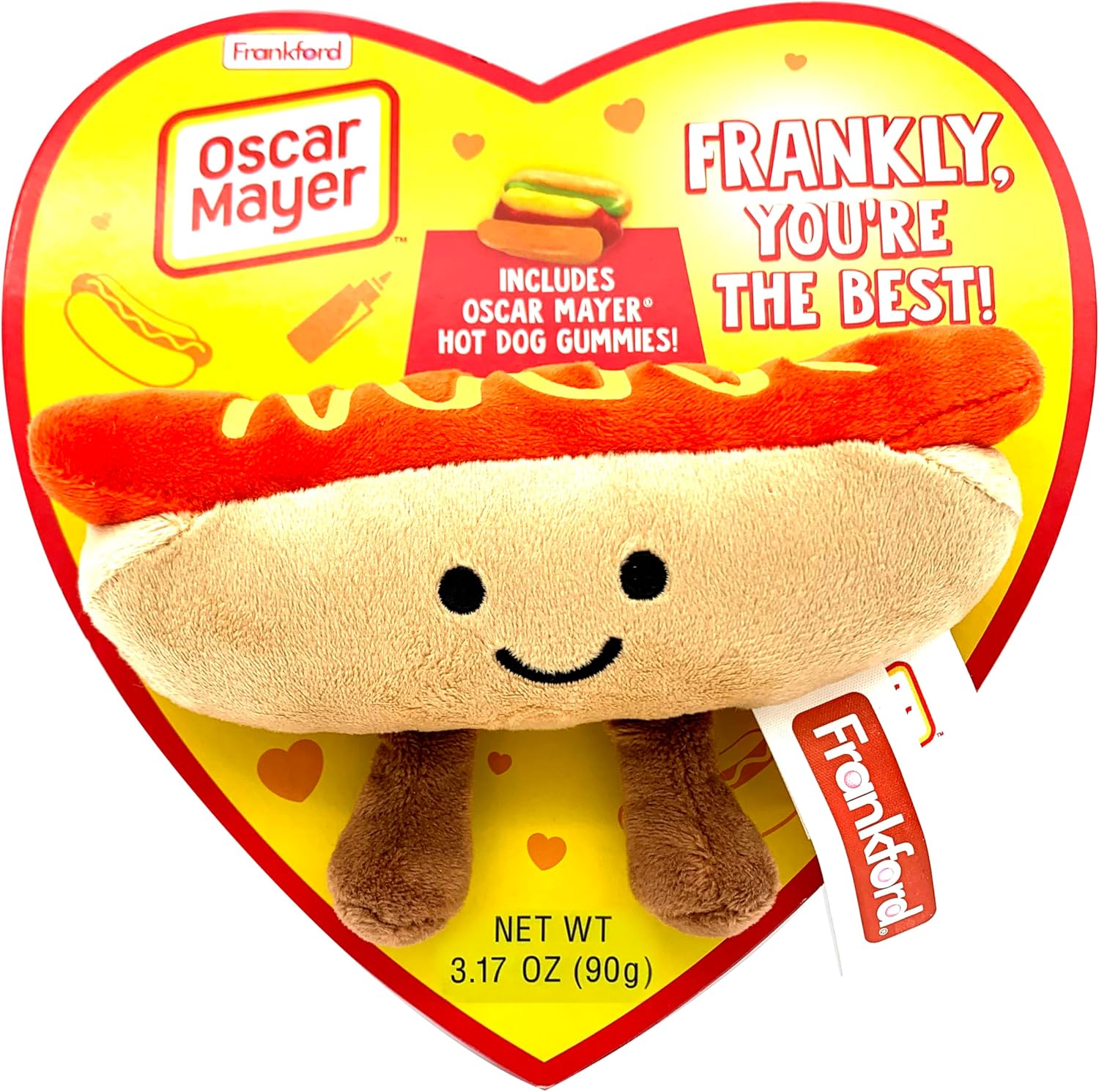 Oscar Mayer Hot Dog Heart Box with Gummy Candy
