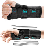 Wrist Brace for Left Hand – Adjustable Night Splint for Carpal Tunnel, Tendonitis, Arthritis, Pain Relief – One Size for Men & Women (Left Hand, One Size)