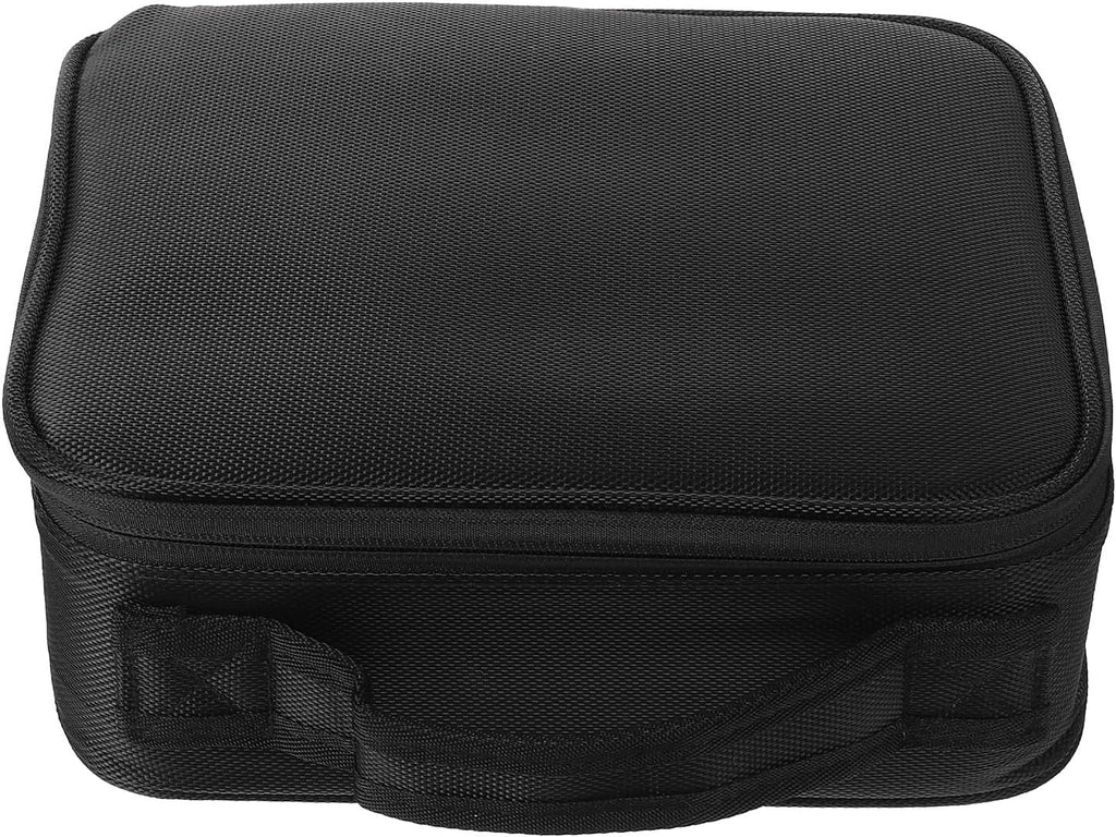Beavorty Multi-layer Makeup Pouch Portable Cosmetics Storage Bag Handheld Toiletry Travel Wash Bag Black for Women and Men
