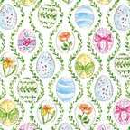 IHR Ideal Home Range Party Napkins Disposable 3-Ply Paper Lunch Napkin Pack, 6.5" x 6.5", Easter Bunny Eggs, 20-Count