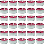 DecorRack 30 Tealight Candles, Black Cherry Scented, Pleasant Fragrance Candle, Aromatherapy, Scented Home Decor, Votive Long Lasting Candles (Pack of 30)