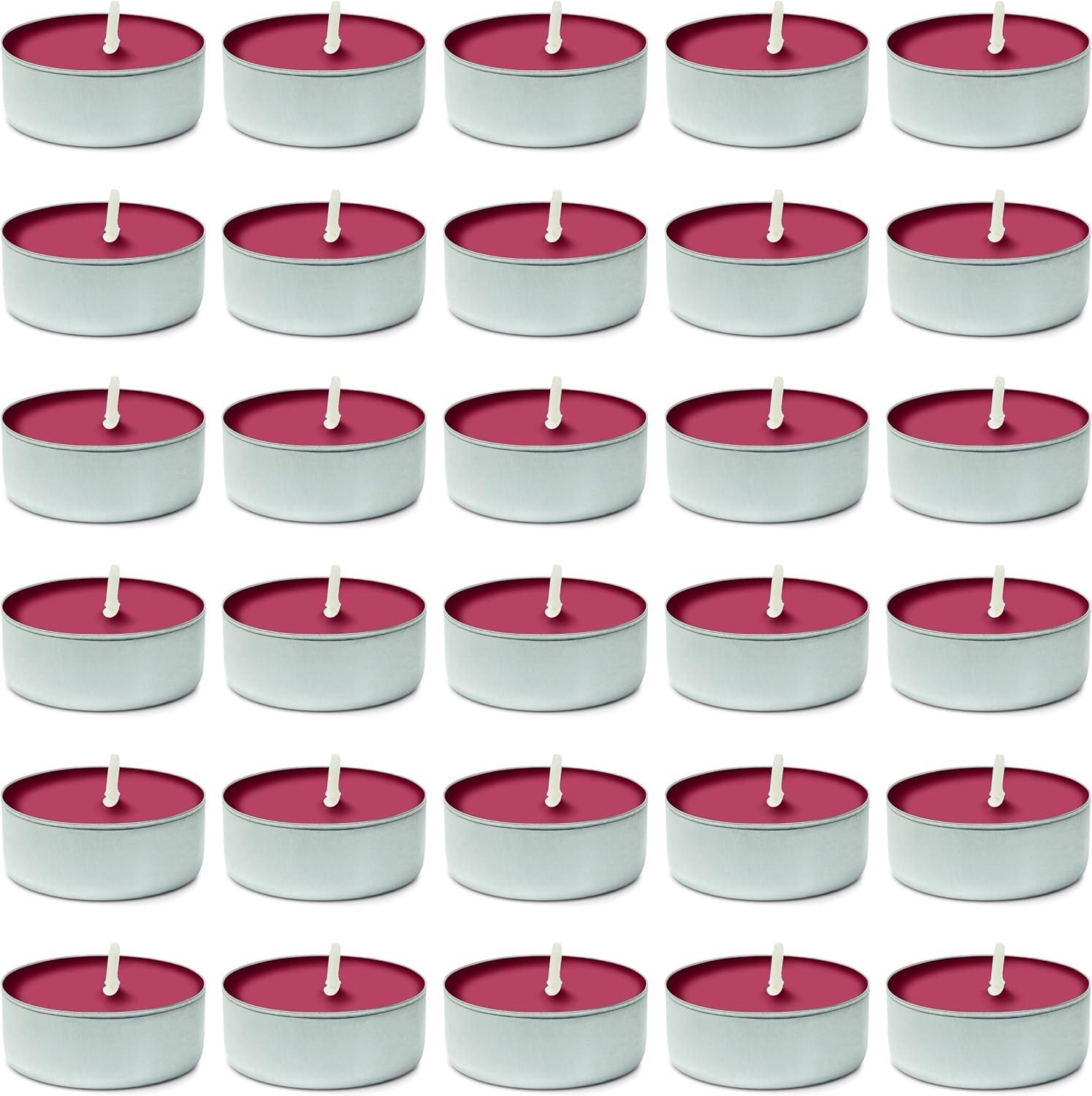 DecorRack 30 Tealight Candles, Black Cherry Scented, Pleasant Fragrance Candle, Aromatherapy, Scented Home Decor, Votive Long Lasting Candles (Pack of 30)