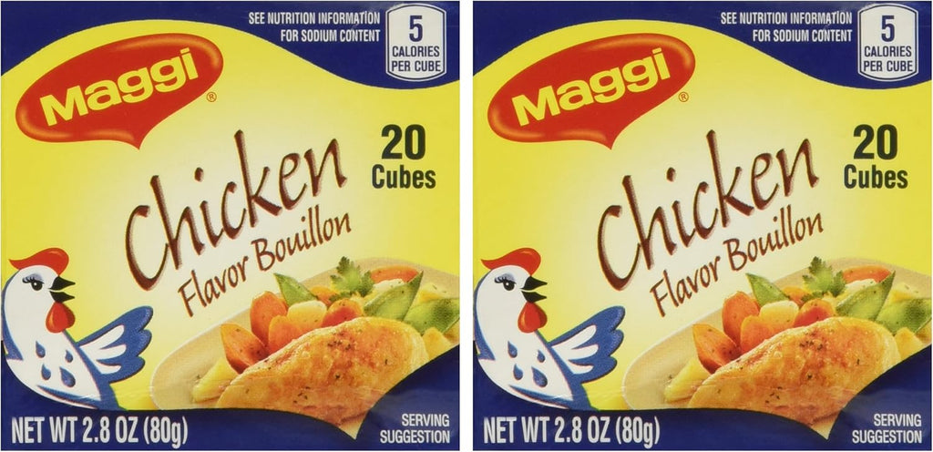 Maggi Chicken Flavor Bouillon Cubes 2.82 Oz. - 2 Pack