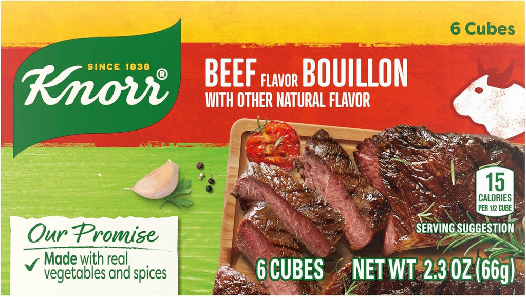 Knorr Cube Bouillon, Beef, 2.3 oz, 6 cubes