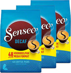 Senseo Decaf Medium Roast Coffee Pods – 144 Count (3 Packs) – Smooth & Balanced Flavor with Rich Crema – Caffeine-Free Single-Serve Coffee Pads Compatible with Senseo & PeleCom Machines
